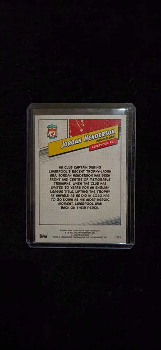 2023/24 Jordan Henderson - Base - Topps Liverpool Fan Set /299
