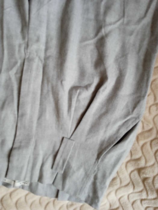 Szare spodnie luźne cygaretki z paskiem House M *nowe