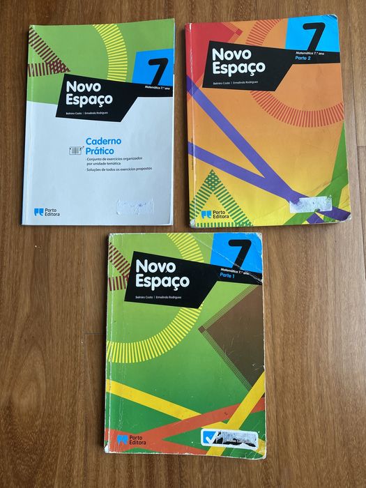 Manual de Matemática -parte 1 e parte 2 + caderno de atividades