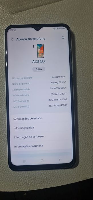 Samsung A23 5G branco