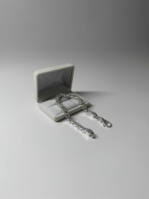 Srebrna Bransoletka Królewska 42 GRAM 23 CM NOWA ! PR. 925 Okazja !