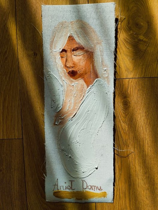 Anioł na płótnie 20x60