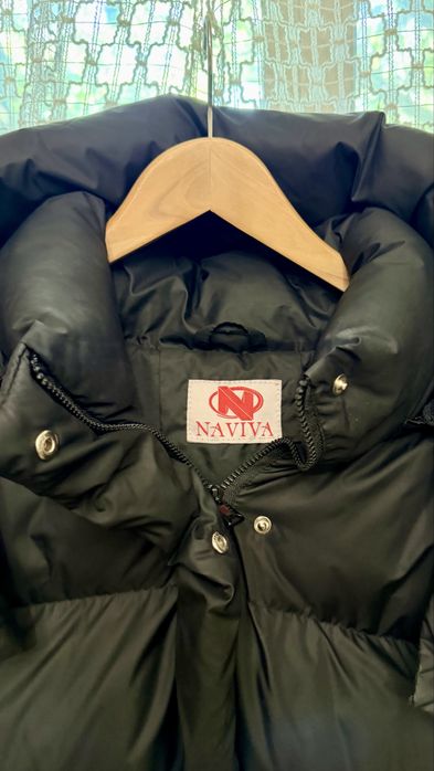 Куртка-пуфер Naviva, оверсайз, молочна / чорна