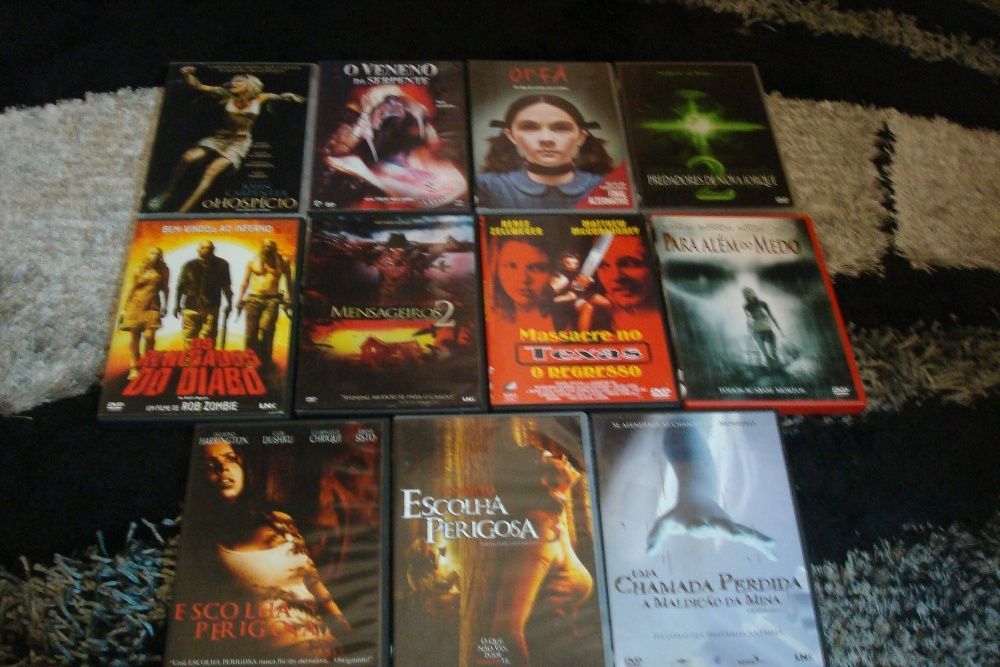 lote 17 filmes e coleçoes terror originais alguns muito raros