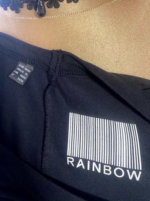 Bluzka czarna firmy Rainbow z wiskozy ,rozm48-50