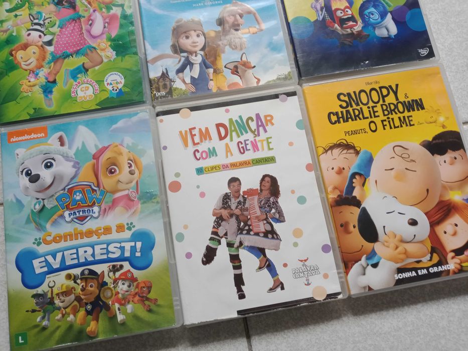 CD e DVD - Filmes infantis - Porquinha Peppa Patrulha Pata Xana TOC