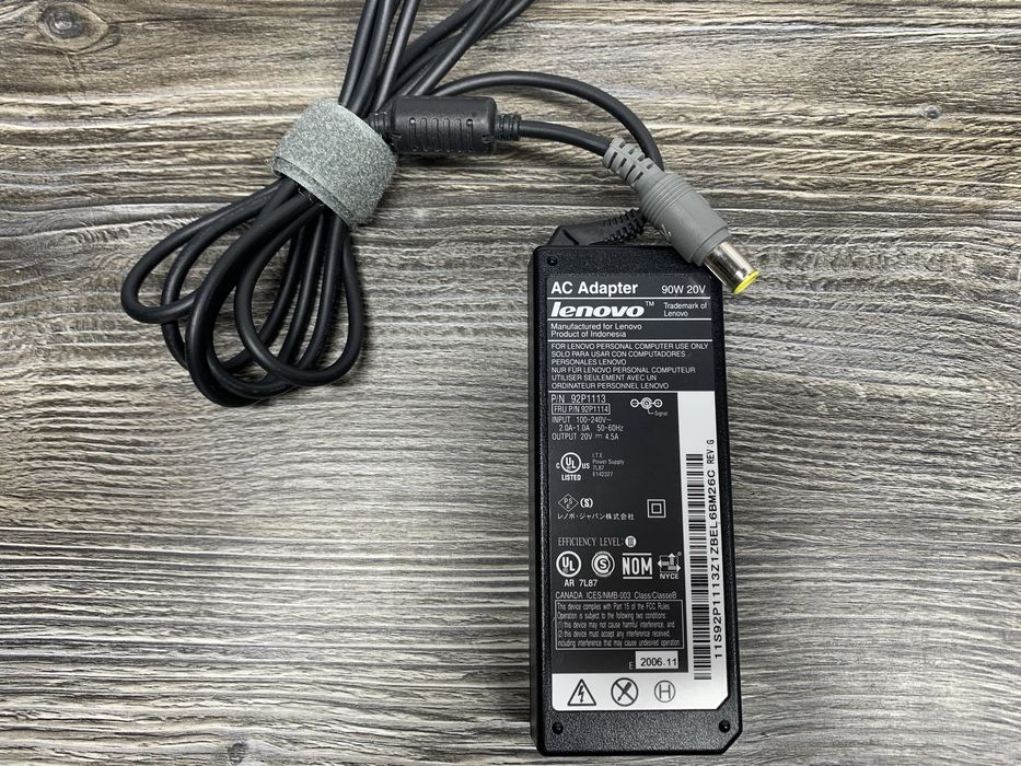 Блок живлення LENOVO 7.9х5.5mm 20V 65W 90W зарядка ОРИГІНАЛ