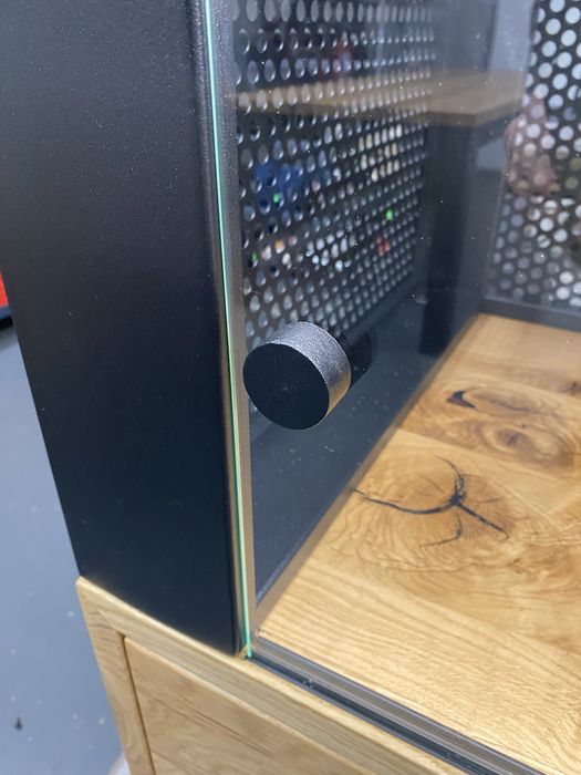 Barek witryna na alkohol metalowy debowy loft