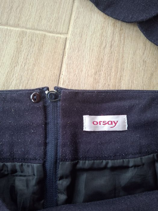 Elegancki komplet ORSAY marynarka + spódnica r. 40 L
