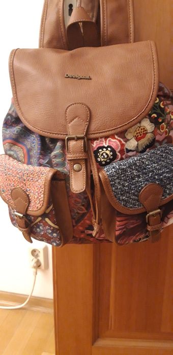 Desigual plecak retro kolorowy piękny patchworkowy