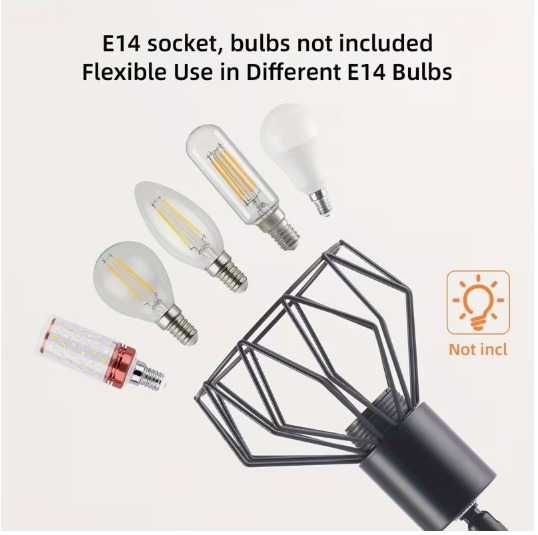 Foco de teto LED com 6 lâmpadas, Foco de teto E14. Novo, em embalagem