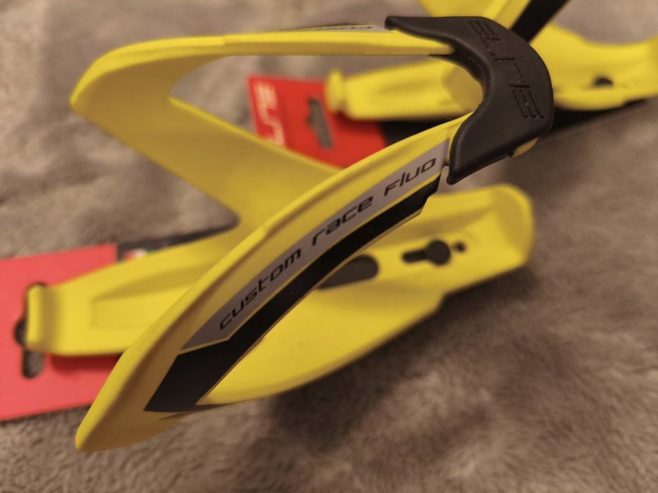 Dwa koszyki na bidon Elite Custom Race Fluo