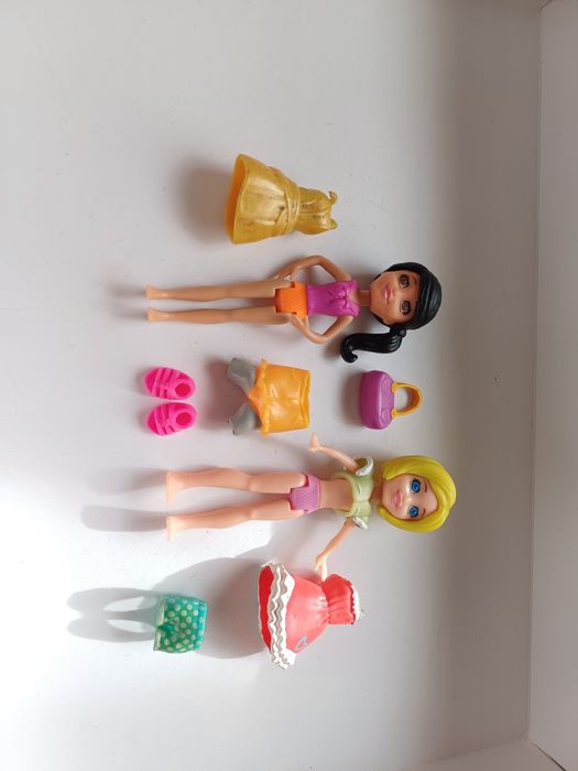Polly pocket boneca, com roupa e acessórios