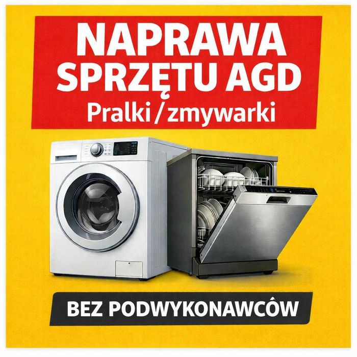 Dziś lub jutro! Serwis,naprawa zmywarek,pralek,lodówek-cała WARSZAWA
