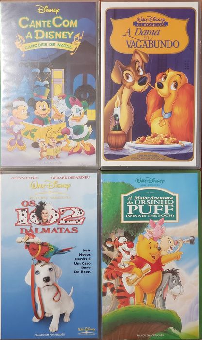 Cassetes de vídeo VHS infantis