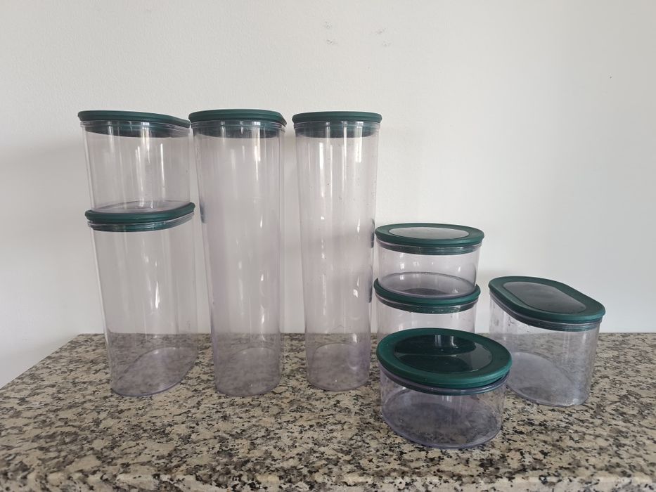 Conjunto 8 caixas Tupperware