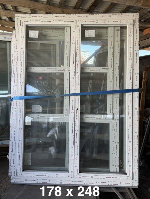 Okno tarasowe PCV nowe PCV 178 x 248 i inne!!! Skład okien PCV Piątek