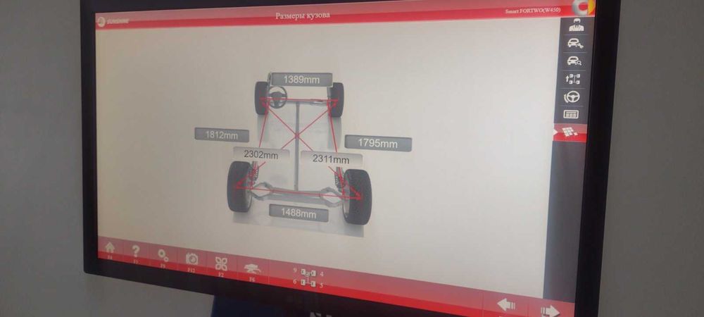 Стенд развал-схождения 3D ShiningBerg T-100 Стенд розвал сходження