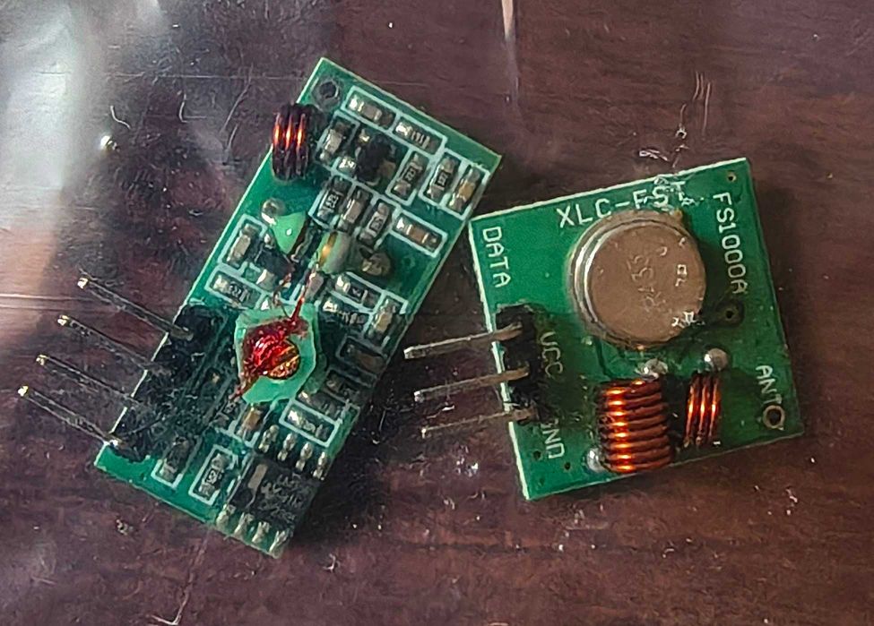 Комплект бездротових RF-модулів 433 МГц (передавач + приймач) для Arduino, ESP8266, ESP32