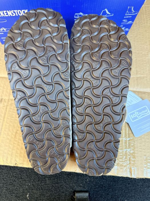 Klapki Birken Stock Boston 39 szare