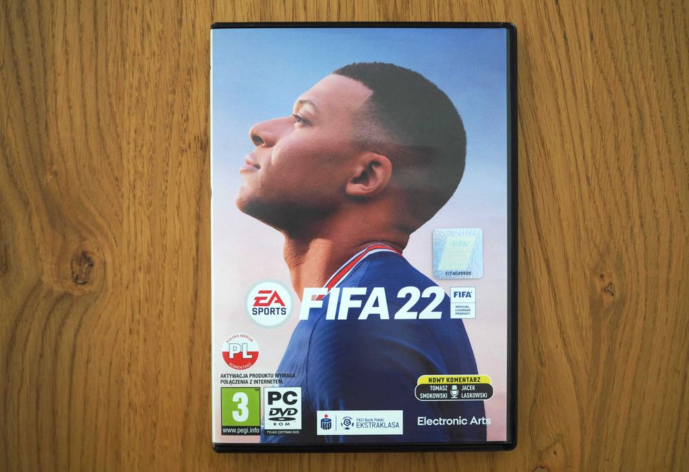 Fifa22 PC, pudełko, płyty
