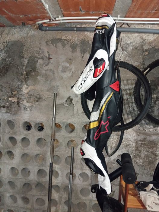 Fato mota ALPINESTARS usado, peça única em peLe Tamanho 46 (S)