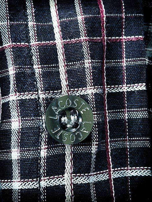 (S) Lacoste Nowa Męska Brązowa Markowa Koszula z Krótkim Rękawem Stylowa na co Dzień
