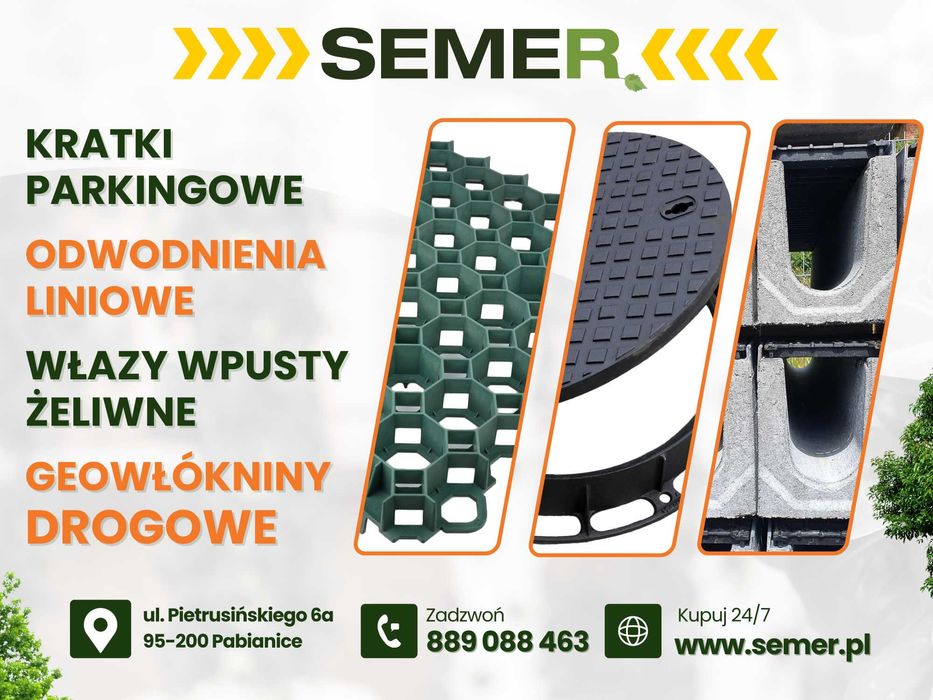 Odpływy Liniowe Kanały Betonowe B125 C250 D400 Odwodnienia Korytka