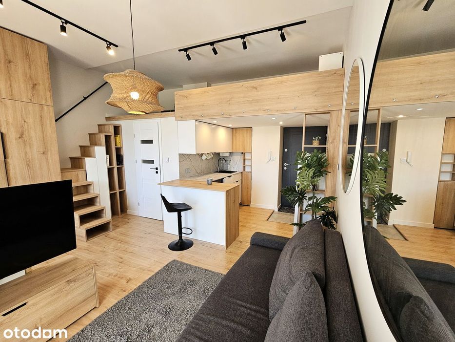 Nowa kawalerka 24m + antresola 7,5m + balkon 3m