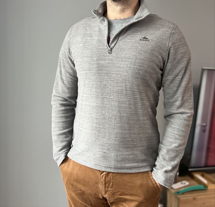 Флісова спортивна кофта Quechua Decathlon сіра