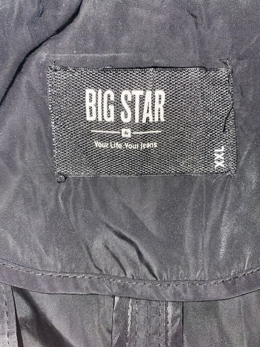 Sprzedam czarna kurtka/ plaszcz r. XXL big star