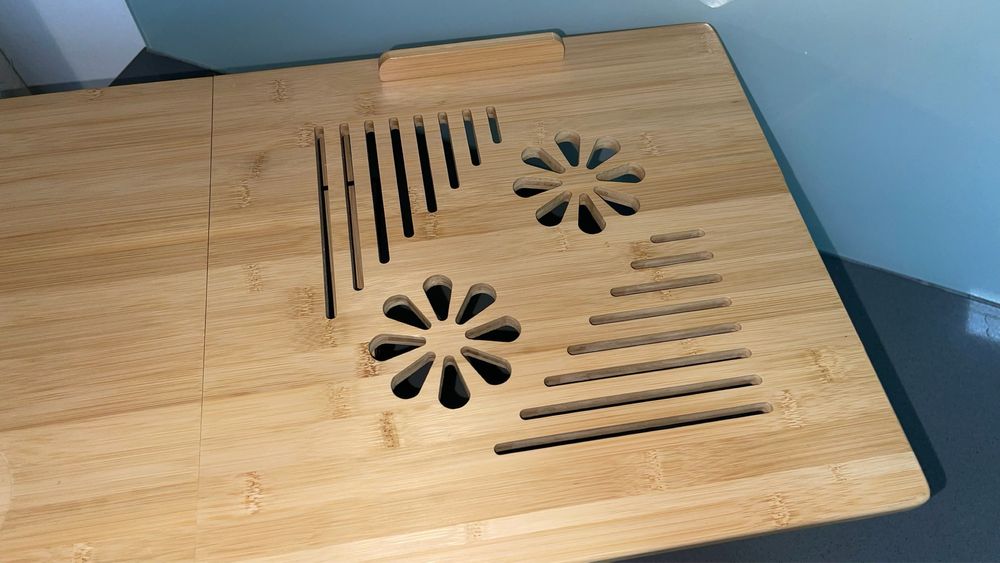 Mesa de computador portátil com gaveta