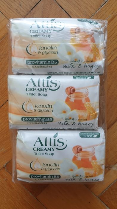 Mydło Attis Creamy Toilet Soap Milk & Honey
