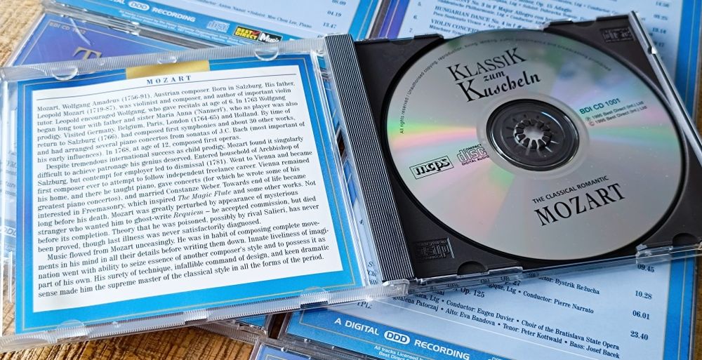 15plyt CD z muzyką klasyczną ( Klassik zum Kuschen)