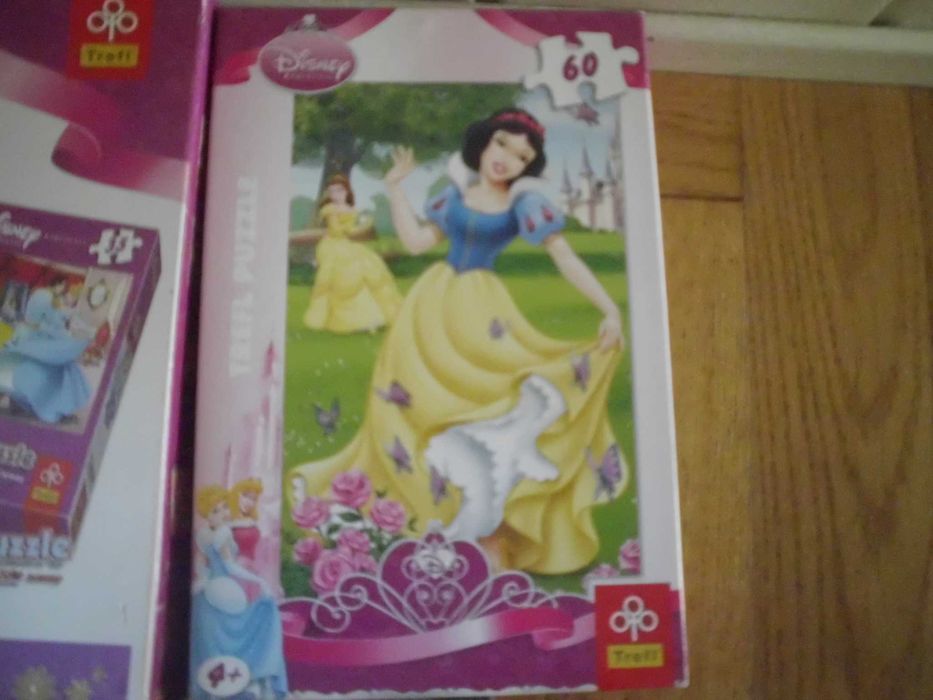 PUZZLE zestaw dla dziewczynki 9 szt. księżniczki DISNEY