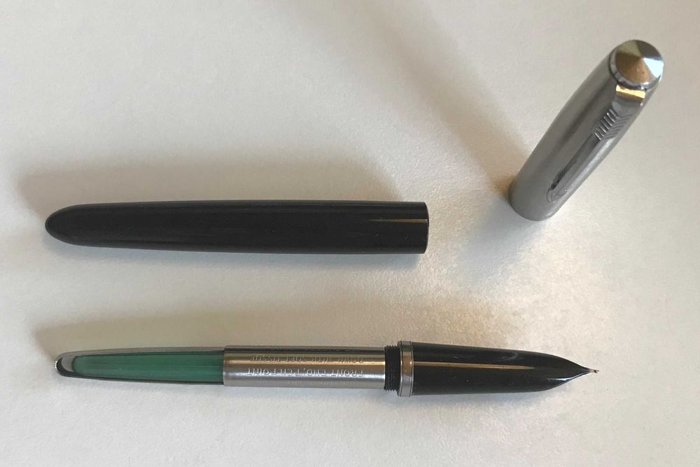 Caneta tinta permanente vácuo - PARKER SUPER "21" - Aprox. 1953/1965