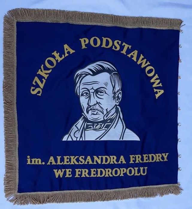 Hafciarnia, naszywki haftowane, sztandary, haft tasiemką