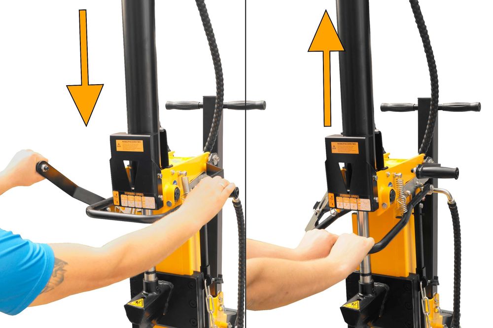 Łuparka pionowa do drewna hydrauliczna - 16 Ton GMM-HLS1100V