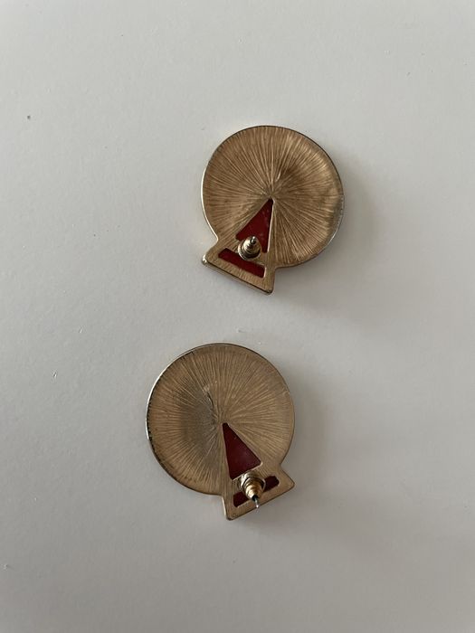 Oryginalne kolczyki artystyczne art deco secesja geometryczne unikat