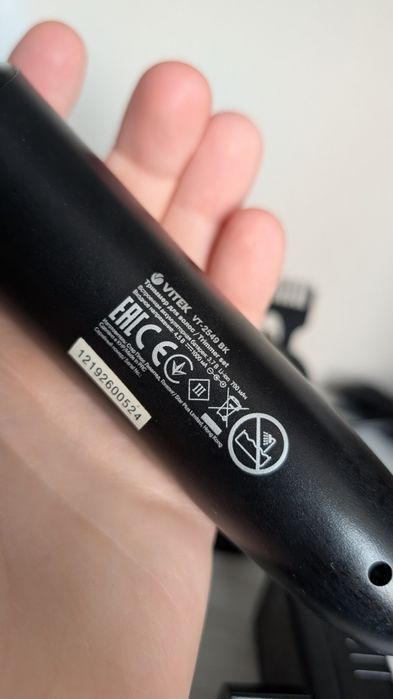 Черная электро Бритва VITEK VT-2549 BK портативная для стрижки волос