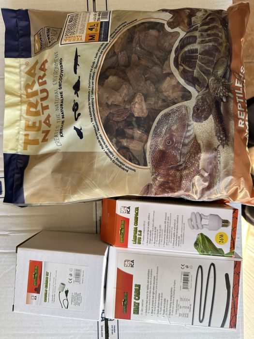 Terrário Reptiselva 100cm x 40cm x 60cm com kit (Novo)