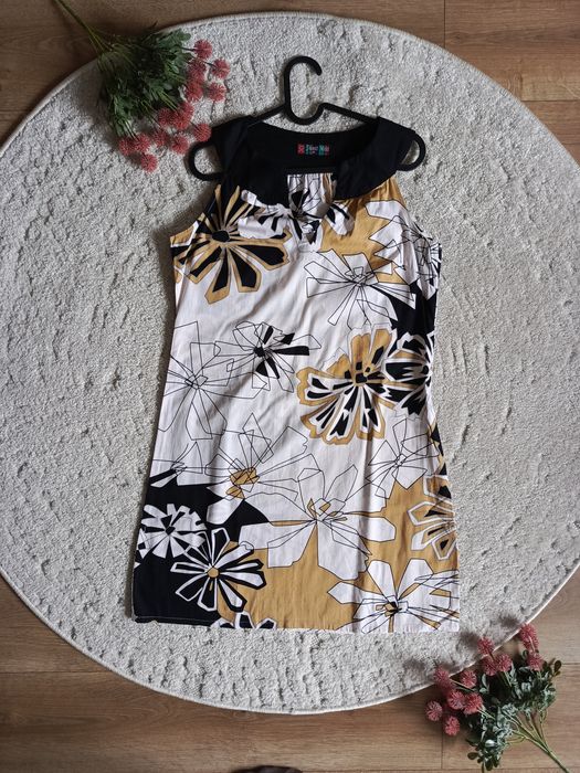 sukienka letnia bawełniana kolorowa kwiaty retro vintage Sweet Miss M