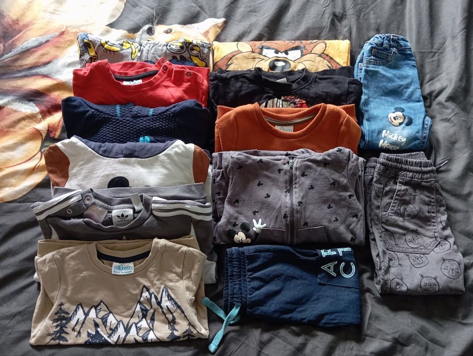 Ciuchy chłopięce rozm. 86/92 (13 szt.)