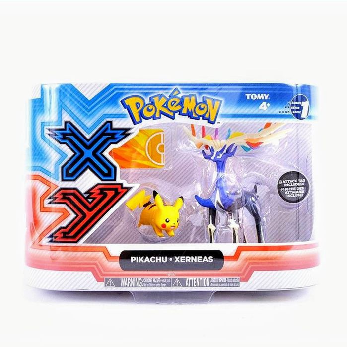 Pokémon Action com 2 Figuras Pack selado de 2014: Legendary Xerneas &