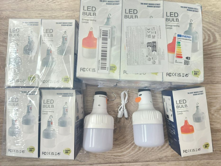 Павербанк батарея зарядка фонарик сертифікований 10000mAh лампочка