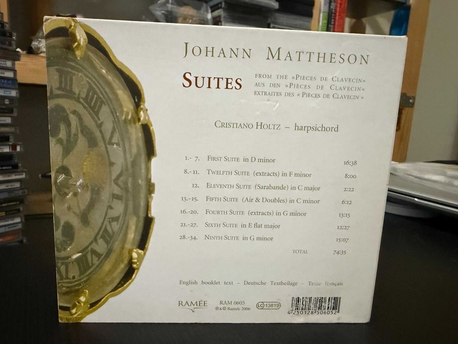 Johann Mattheson – Harpsichord Suites – Cristiano Holtz