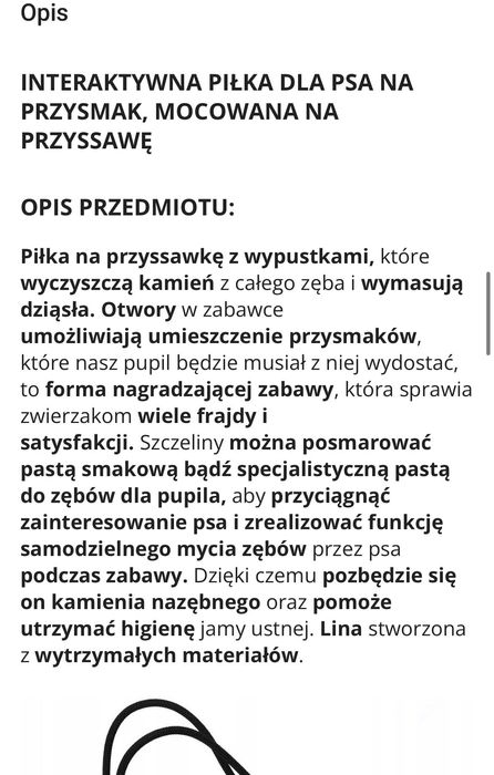 Zabawka dla psa z przyssawka