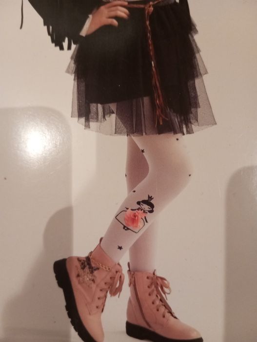 Nowe rajstopy dla dziewczynki rozm 122/128