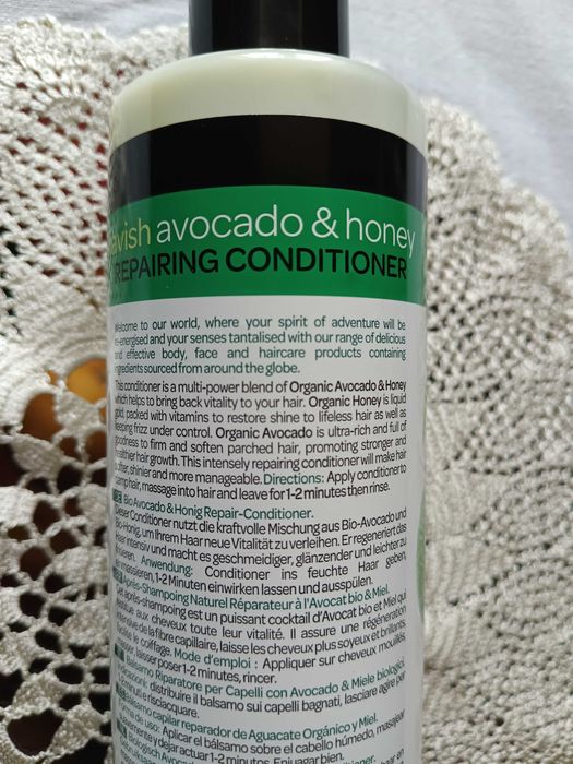 Awokado+ Miód naturalnie odbudowująca i odżywcza odżywka do włosów