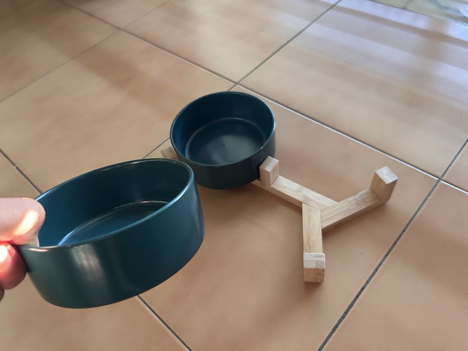 Alimentador cerâmica para gato (comedouro)